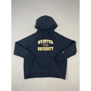 Webster University Gorlocks Sweatshirt Mens 2XL Navy Champion Pullover Hoodie